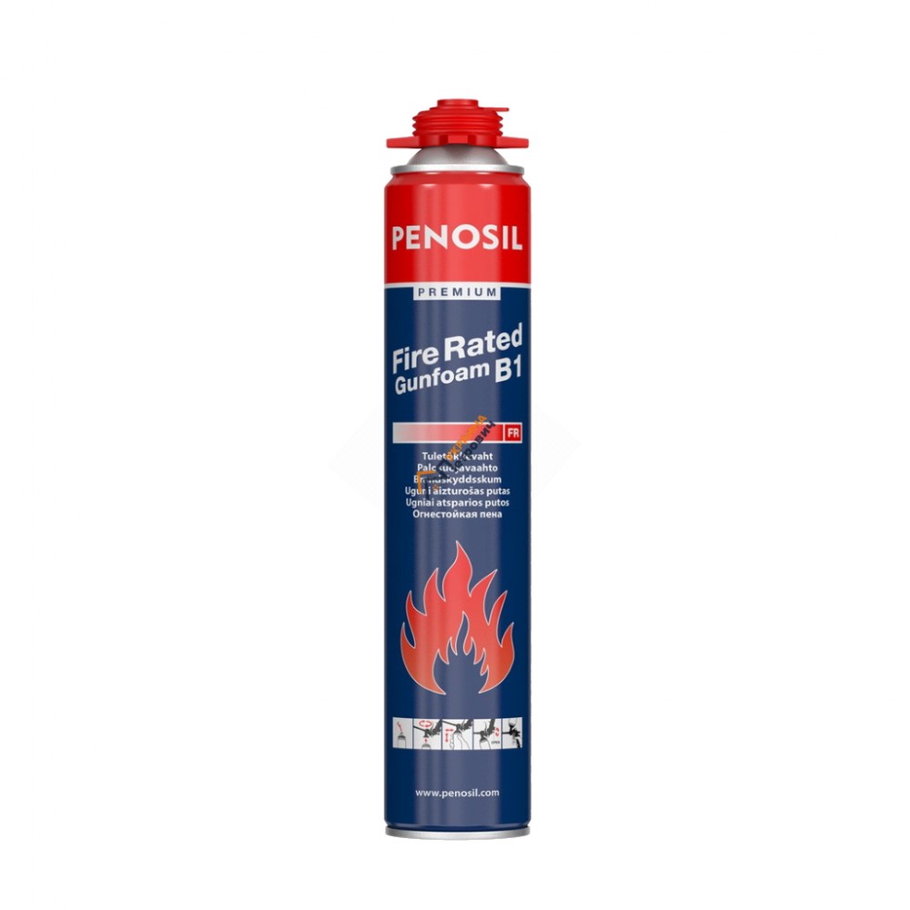 Пена монтажная огнестойкая Penosil Premium FireRated Gunfoam B1 - цена, отзывы, характеристики на стройбазе в Киеве и Харькове