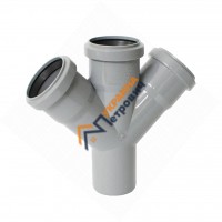 Крестовина Инсталпласт/СВК для внутренней канализации (50 мм)