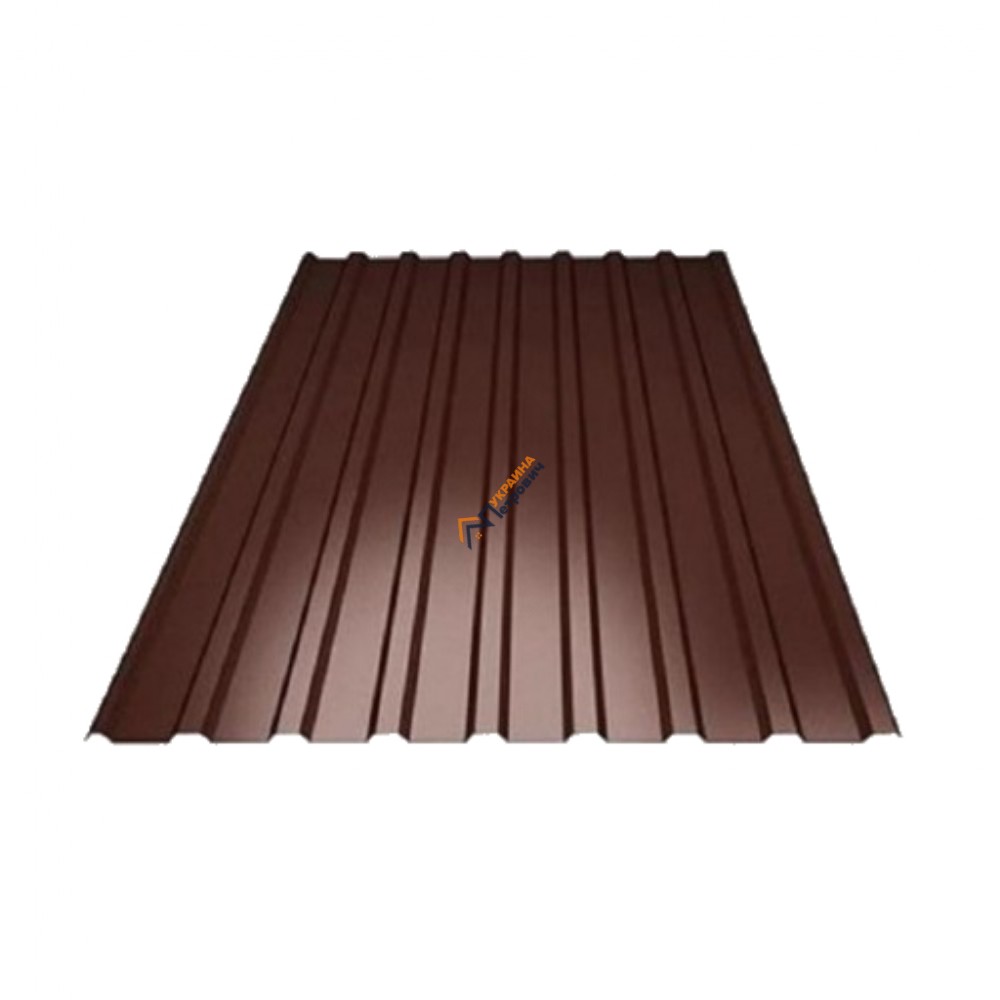 Профнастил ПС-10 Коричневий - ціна, відгуки, характеристики на будбазі у Києві та Харкові