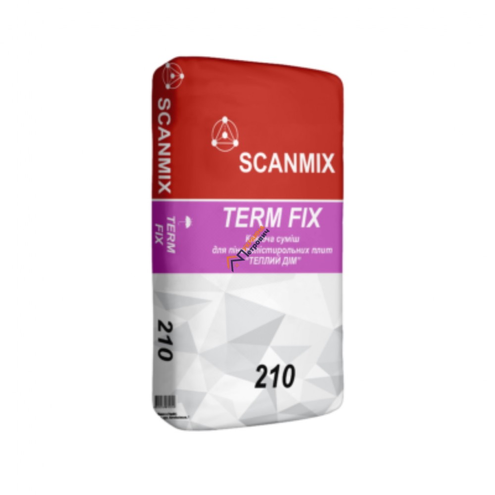 Клей для пенополистирольных плит Scanmix Term Fix 210 (25 кг) - цена, отзывы, характеристики на стройбазе в Киеве и Харькове