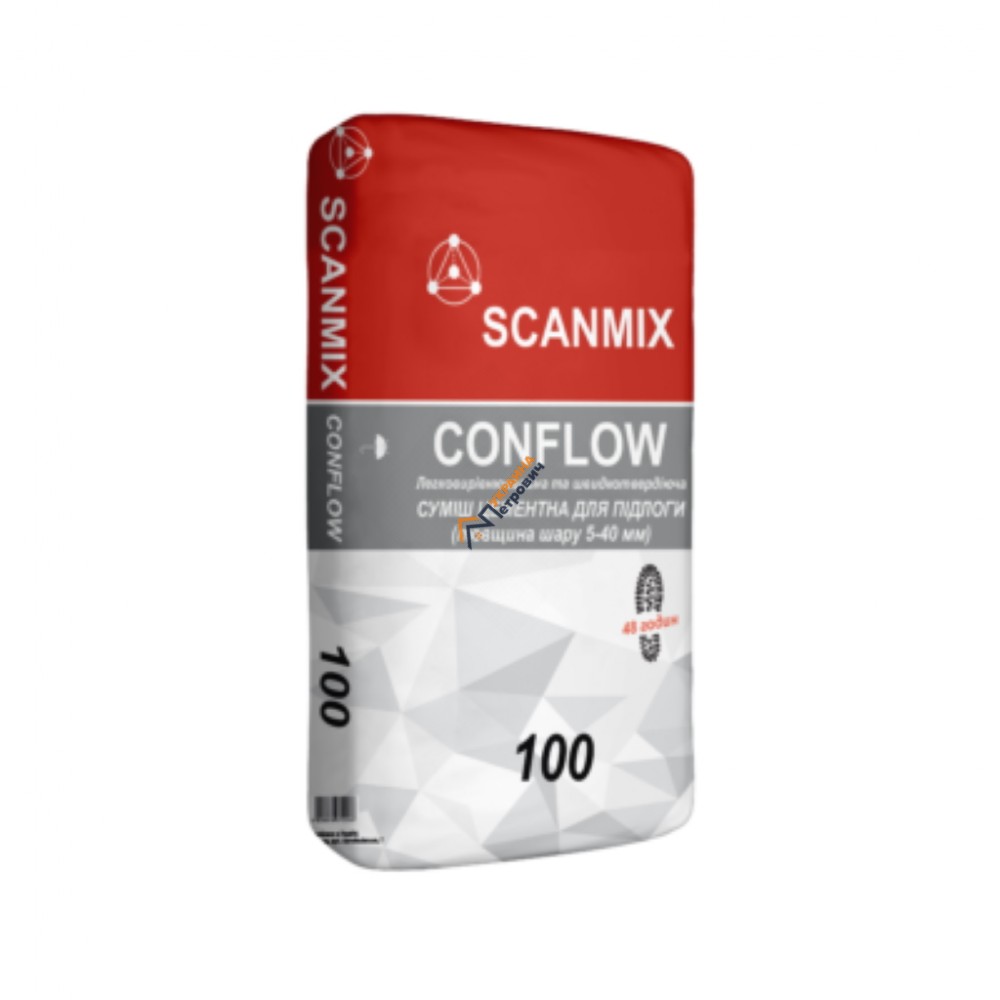Стяжка для пола Scanmix Conflow 100 (25 кг) - цена, отзывы, характеристики на стройбазе в Киеве и Харькове