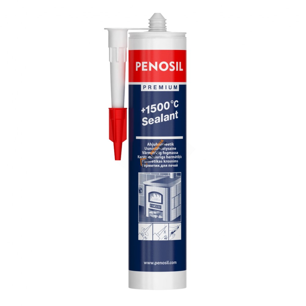 Герметик для каминов и печей Penosil Premium +1500 °C Sealant (310 мл) - цена, отзывы, характеристики на стройбазе в Киеве и Харькове