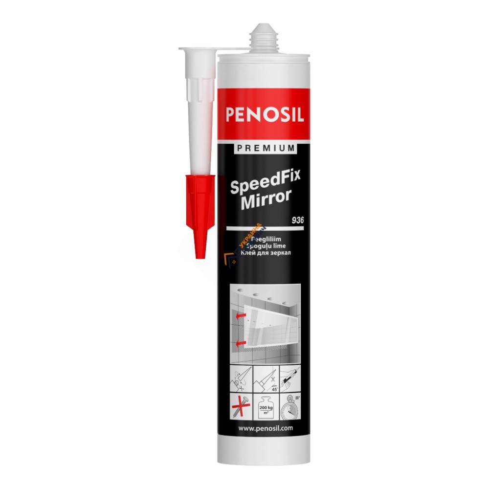 Монтажний клей Penosil Premium SpeedFix Mirror 936 (310 мл) - ціна, відгуки, характеристики на будбазі у Києві та Харкові