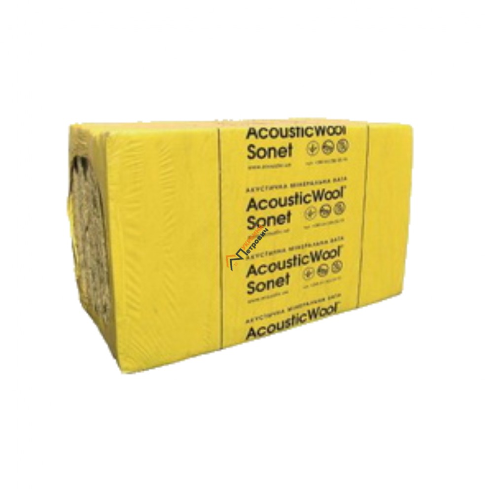 Акустическая минеральная вата AcousticWool Sonet 50 (6 м2) - цена, отзывы, характеристики на стройбазе в Киеве и Харькове