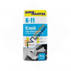 Клей для плитки для внутрішніх і зовнішніх робіт BudMajster K-11 (25 кг)
