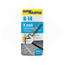 Клей для плитки еластифікований BudMajster K-14 (25 кг)