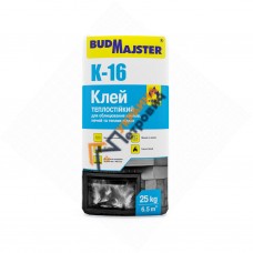 Клей теплостійкий для камінів і печей BudMajster K-16 (25 кг)