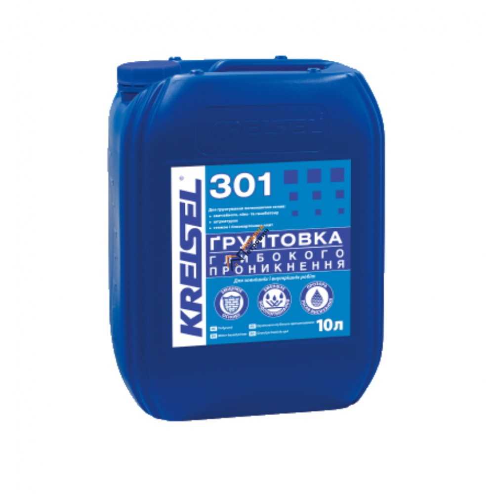 Грунтовка глубокого проникновения Kreisel 301 (10 л) - цена, отзывы, характеристики на стройбазе в Киеве и Харькове