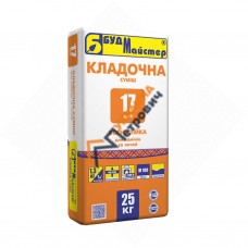Кладочна суміш для камінів і печей BudMajster M-17 (25 кг)