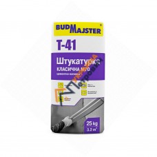 Купить Штукатурка цементно-известковая BudMajster T-41 (25 кг) Штукатурка цементно-известковая BudMajster T-41 (25 кг)