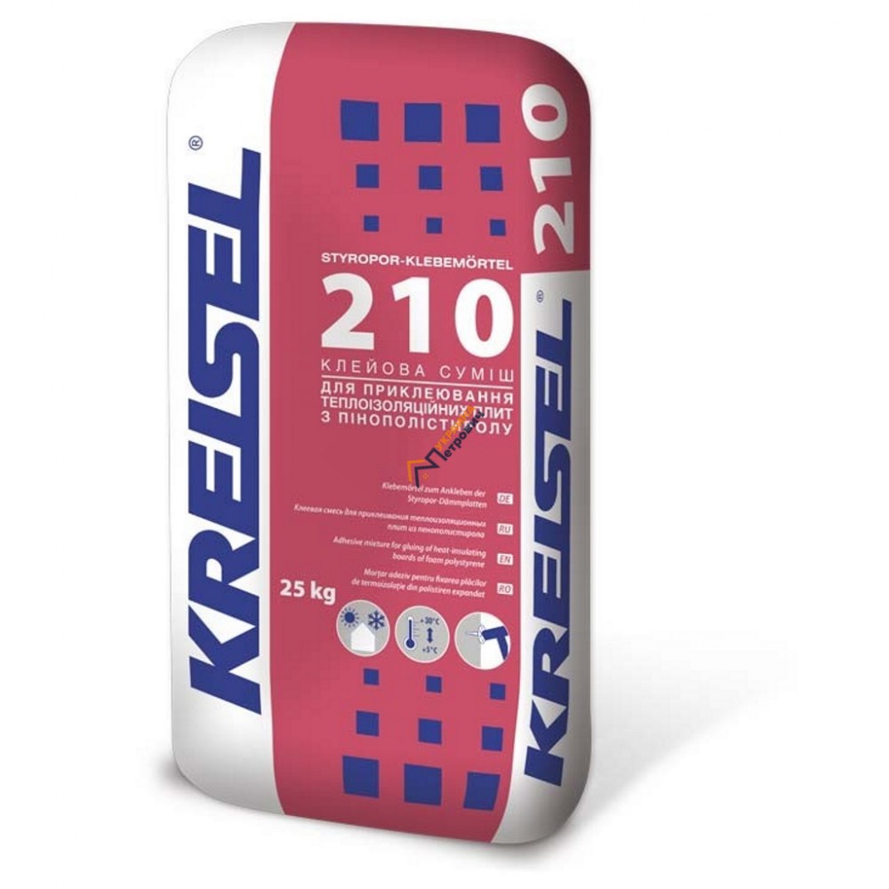 Клей для приклеивания ППС Kreisel 210 (25 кг) - цена, отзывы, характеристики на стройбазе в Киеве и Харькове