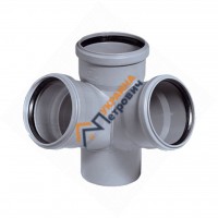 Хрестовина двоплощинна для внутрішньої каналізації Ostendorf (110 мм)