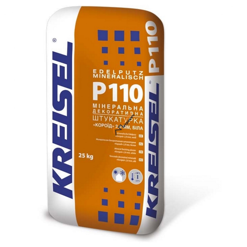 Штукатурка декоративная минеральная Kreisel P110 (25 кг) - цена, отзывы, характеристики на стройбазе в Киеве и Харькове
