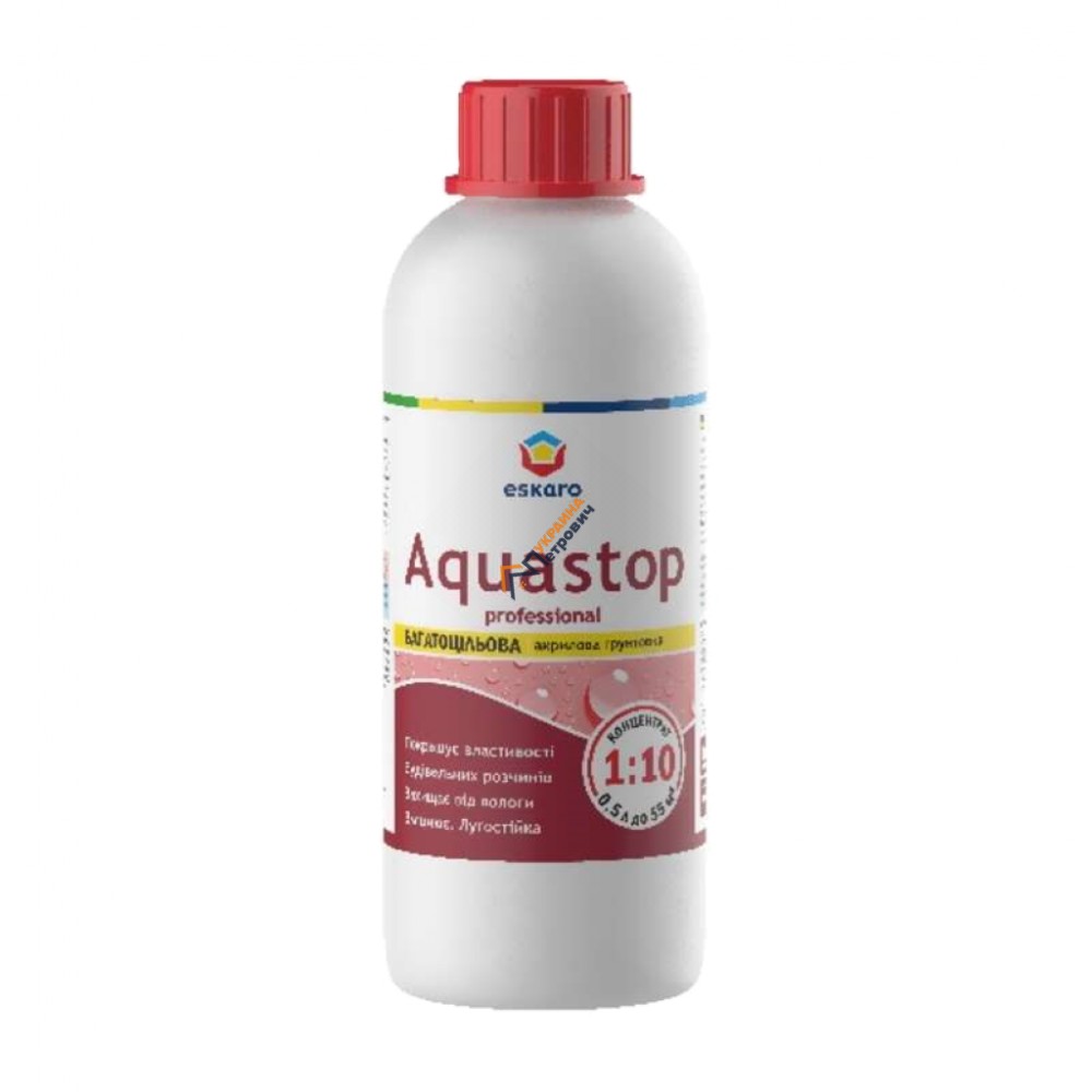 Грунт-концентрат Eskaro Aquastop Professional (0,5 л) - ціна, відгуки, характеристики на будбазі у Києві та Харкові