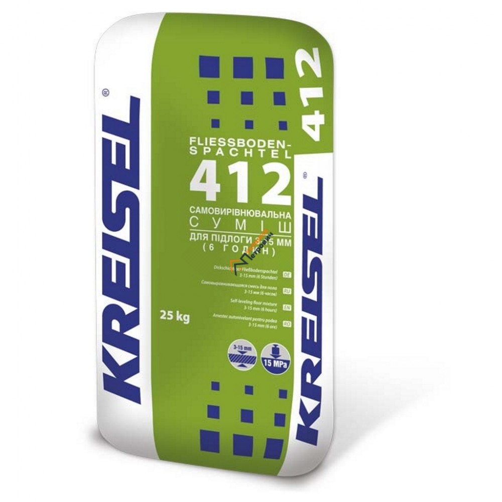 Самовыравнивающаяся смесь для пола Kreisel 412 (25 кг) - цена, отзывы, характеристики на стройбазе в Киеве и Харькове