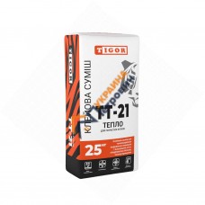 Клейова суміш для пористих блоків Tigor TT-21 Тепло (25 кг)