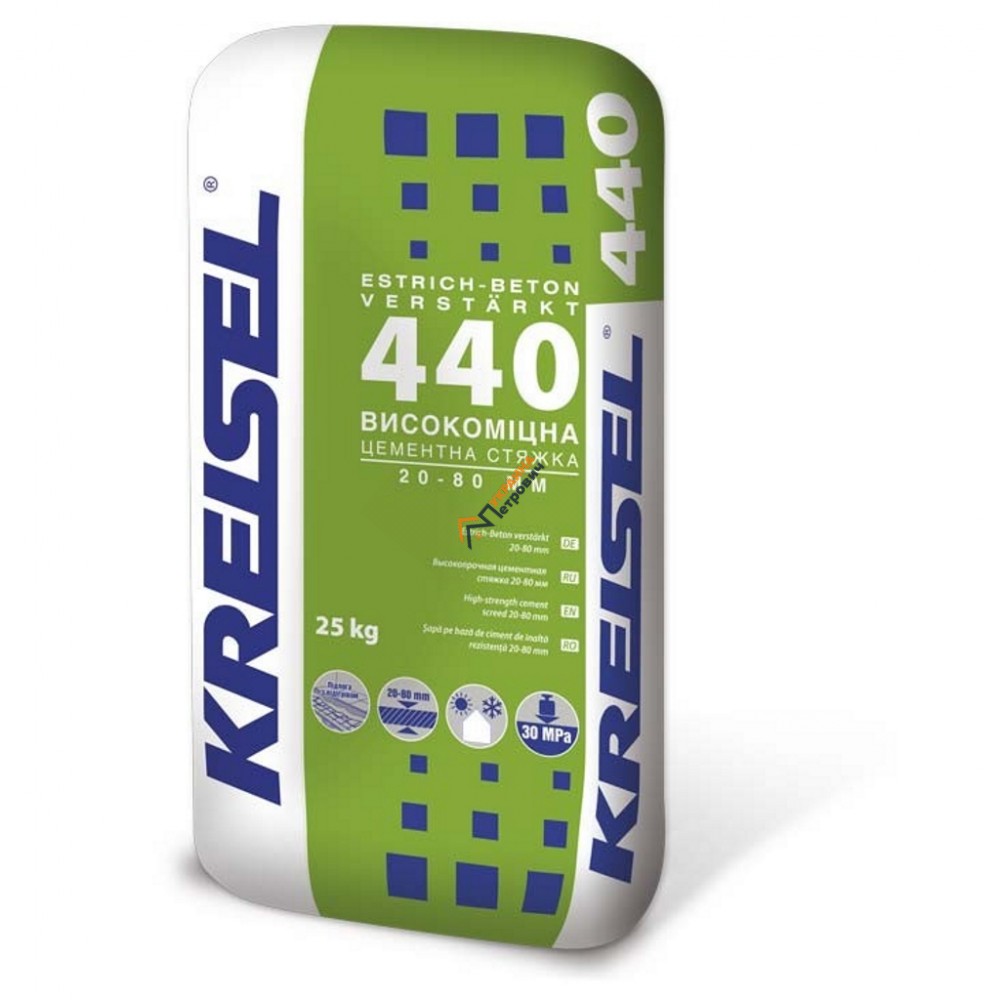 Високоміцна цементна стяжка Kreisel 440 (25 кг) - ціна, відгуки, характеристики на будбазі у Києві та Харкові