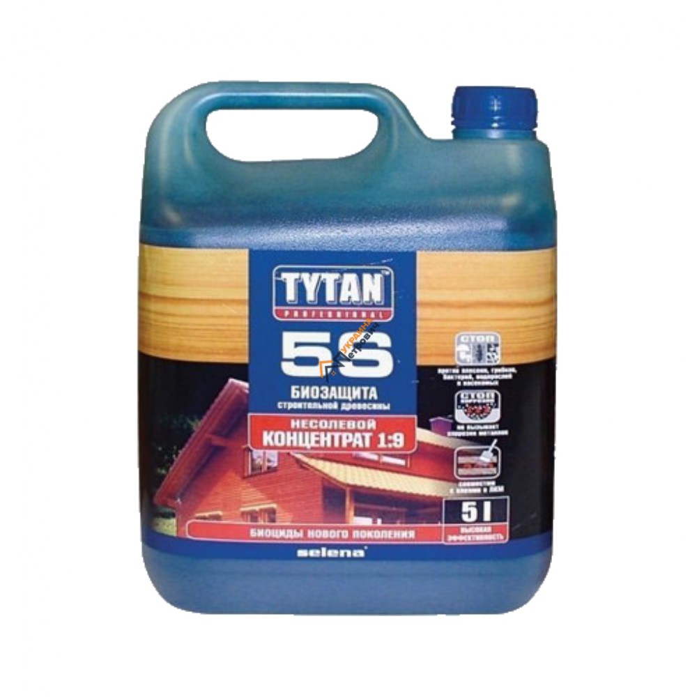 Антисептик для деревини Tytan 5S (5 л) - ціна, відгуки, характеристики на будбазі у Києві та Харкові
