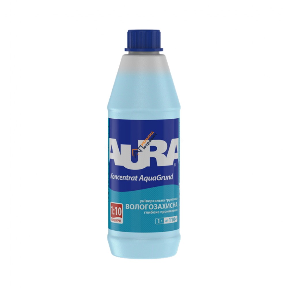 Грунт-концентрат Aura AquaGrund (1 л) - цена, отзывы, характеристики на стройбазе в Киеве и Харькове