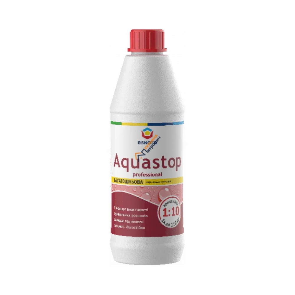 Грунт-концентрат Eskaro Aquastop Professional (1 л) - ціна, відгуки, характеристики на будбазі у Києві та Харкові