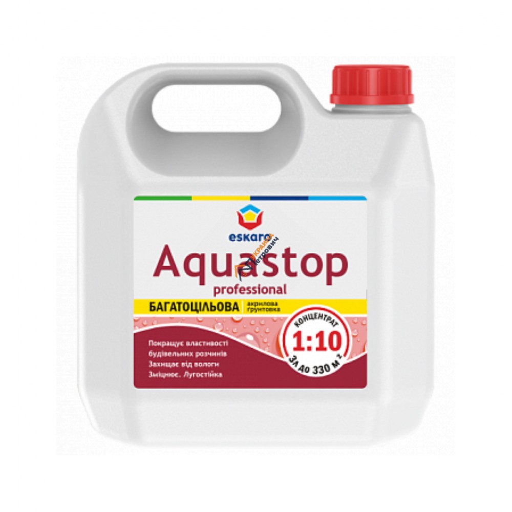 Грунт-концентрат Eskaro Aquastop Professional (3 л) - ціна, відгуки, характеристики на будбазі у Києві та Харкові