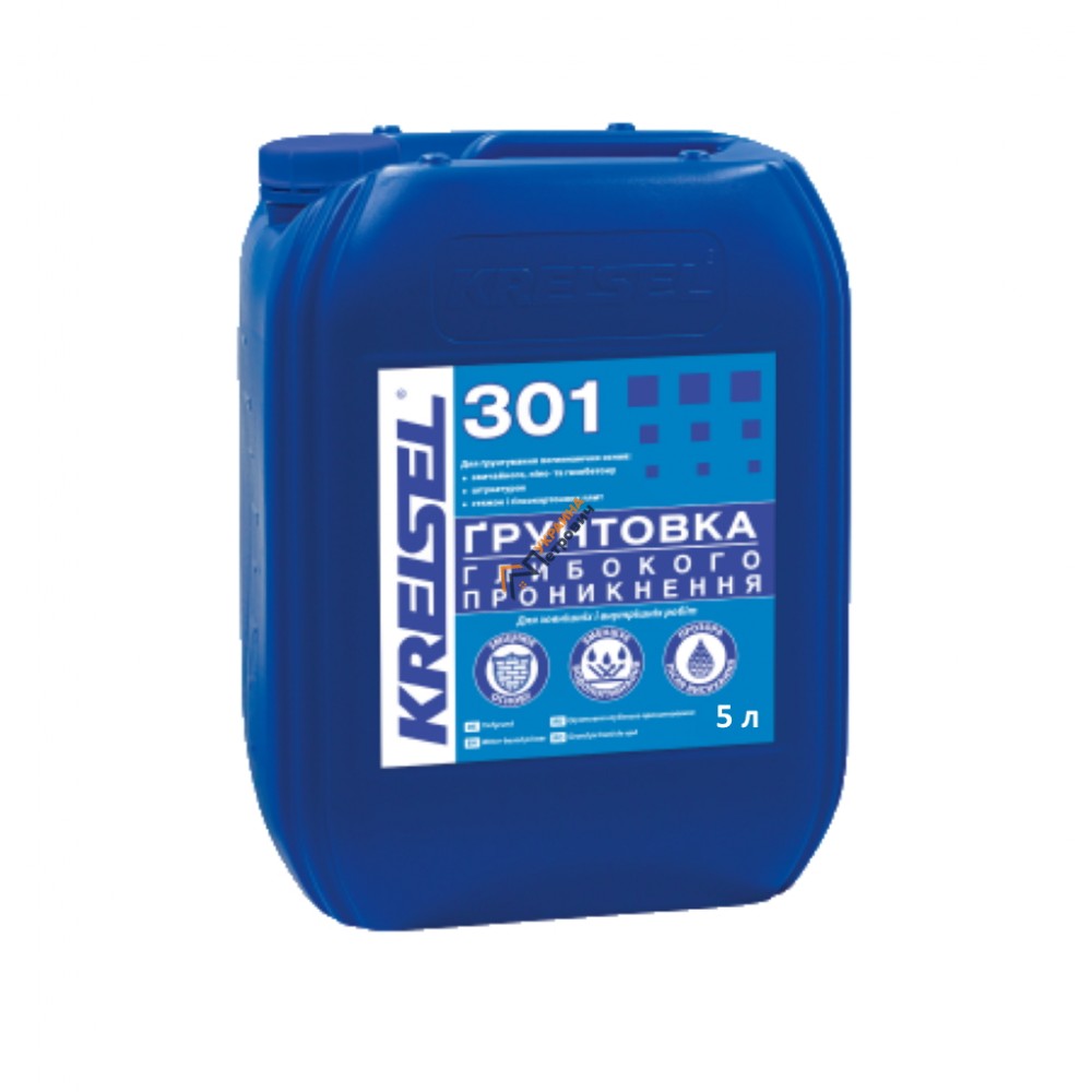 Грунтовка глубокого проникновения Kreisel 301 (5 л) - цена, отзывы, характеристики на стройбазе в Киеве и Харькове