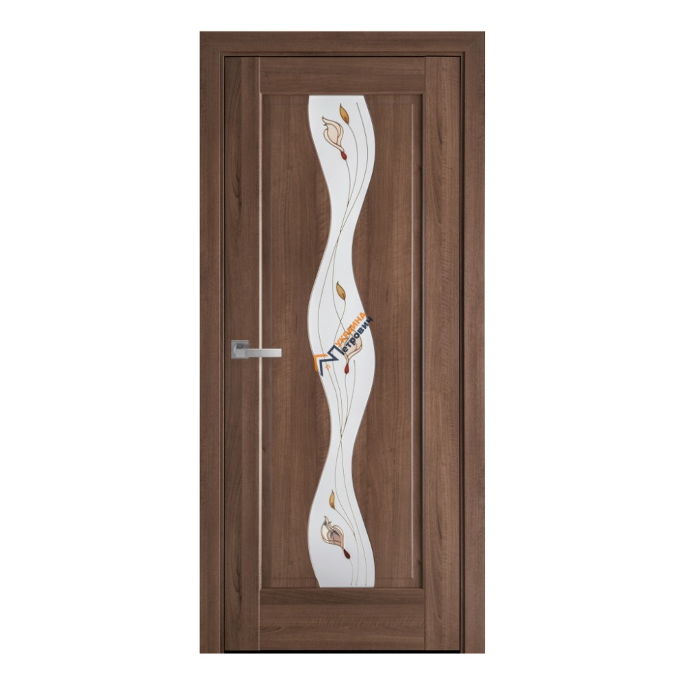 Дверне полотно Новий стиль Маестра Хвиля Золота Вільха + Р1 (900 мм) - ціна, відгуки, характеристики на будбазі у Києві та Харкові