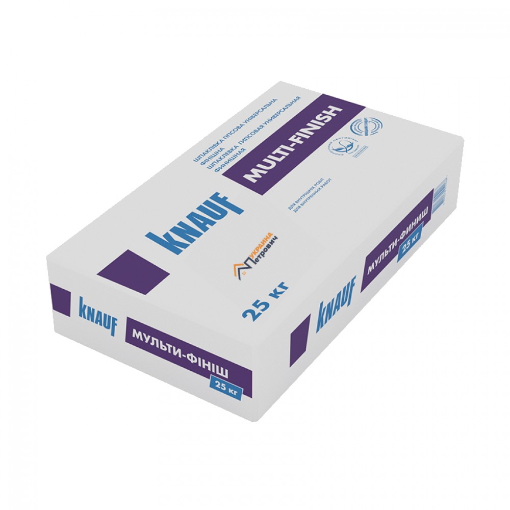 Шпаклівка Knauf Multifinish (Кнауф Мультіфініш) (25 кг) - ціна, відгуки, характеристики на будбазі у Києві та Харкові