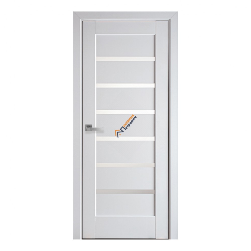 Дверне полотно Новий стиль Ностра Ліннея  Білий Матовий - ціна, відгуки, характеристики на будбазі у Києві та Харкові