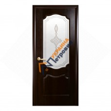 Дверне полотно Новий стиль Фортіс Вензель Каштан + Р1