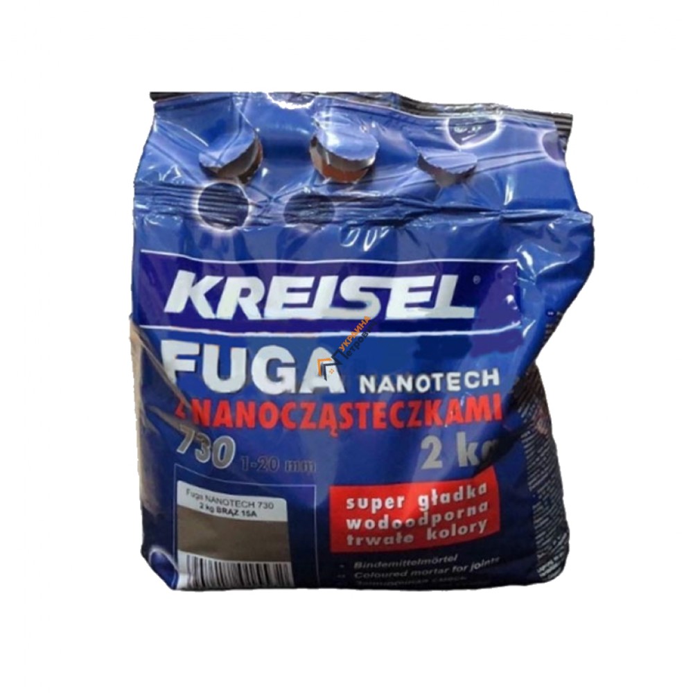 Фуга для плитки Kreisel Fuga Nanotech 730 Капучино (10А) (2 кг) - ціна, відгуки, характеристики на будбазі у Києві та Харкові