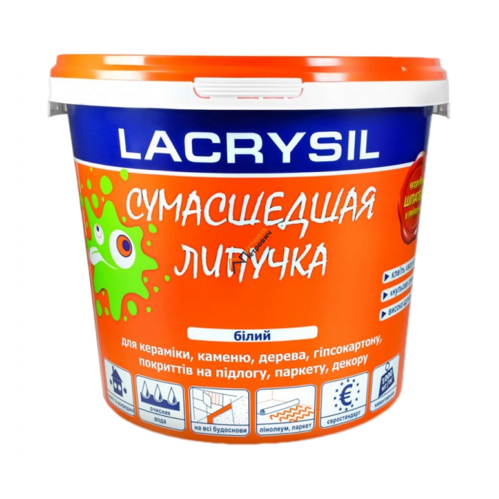 Клей монтажный Lacrysil Сумасшедшая липучка (6 кг) - цена, отзывы, характеристики на стройбазе в Киеве и Харькове