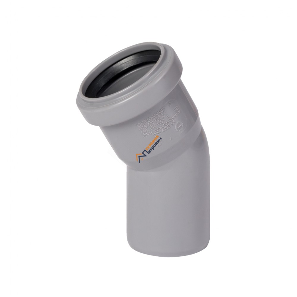Колено (угол) для внутренней канализации Ostendorf 30° (50 мм) - цена, отзывы, характеристики на стройбазе в Киеве и Харькове
