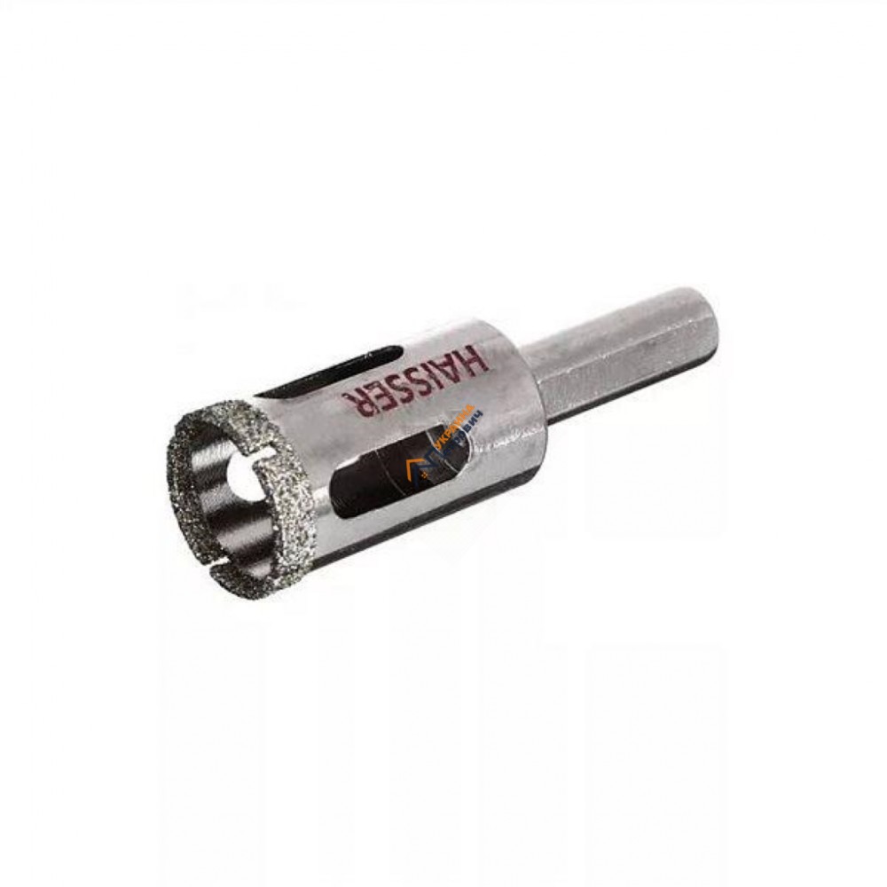 Алмазна коронка по керамограниту Haisser (25 мм) - ціна, відгуки, характеристики на будбазі у Києві та Харкові