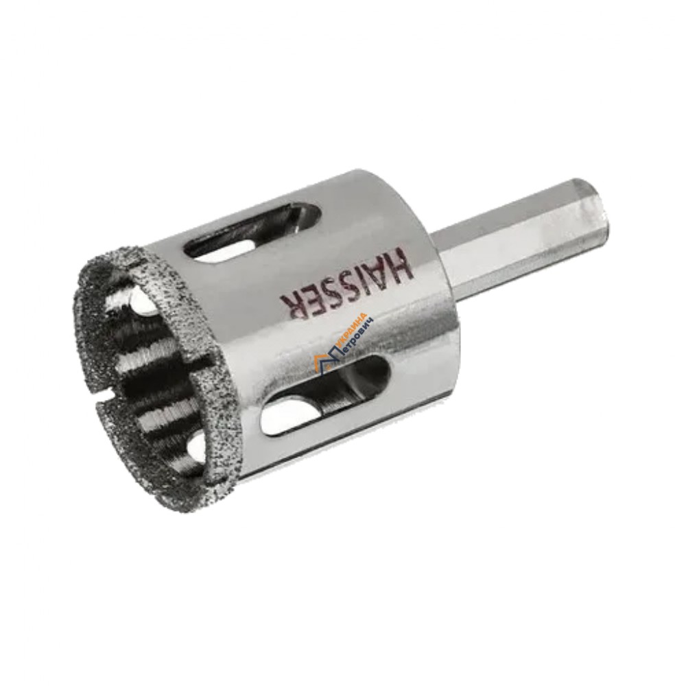 Алмазна коронка по керамограниту Haisser (45 мм) - ціна, відгуки, характеристики на будбазі у Києві та Харкові