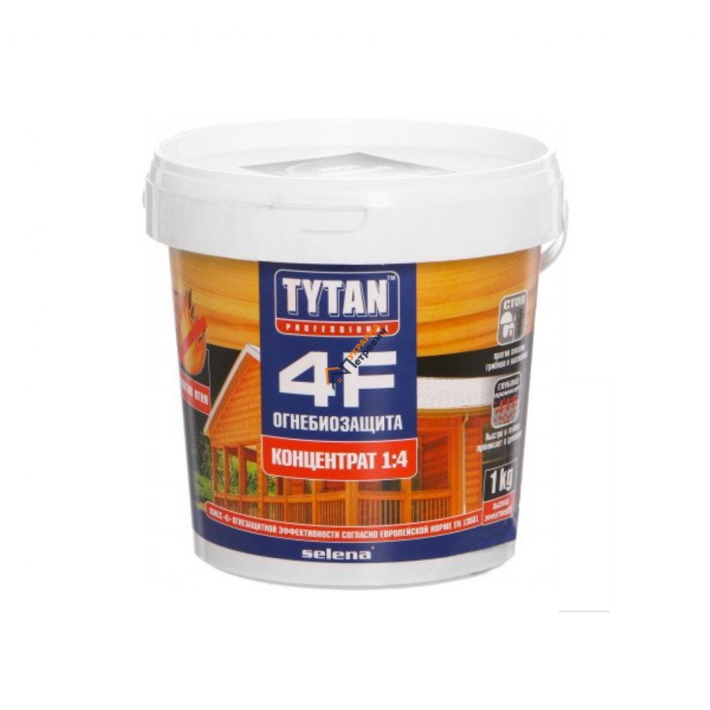 Огнебиозащита для древесины Tytan 4F (1 кг) - цена, отзывы, характеристики на стройбазе в Киеве и Харькове