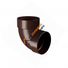 Отвод трубы двухмуфтовый RainWay 90 87°