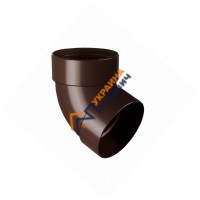 Отвод трубы двухмуфтовый RainWay 130 67°