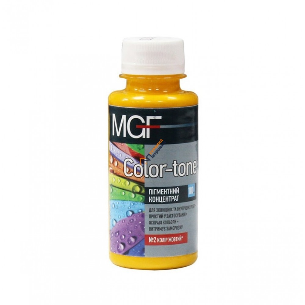 Пігментний концентрат MGF Color-tone №2 (100 мл) - ціна, відгуки, характеристики на будбазі у Києві та Харкові