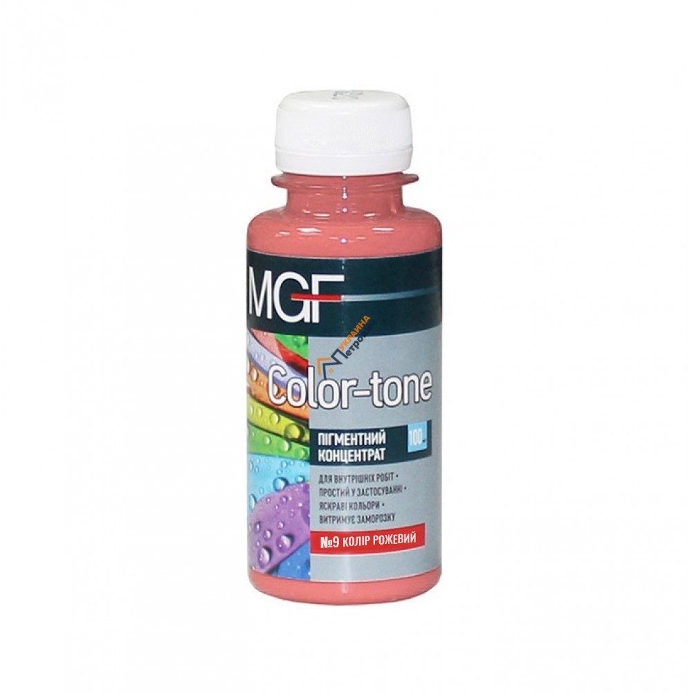 Пігментний концентрат MGF Color-tone №9 (100 мл) - ціна, відгуки, характеристики на будбазі у Києві та Харкові