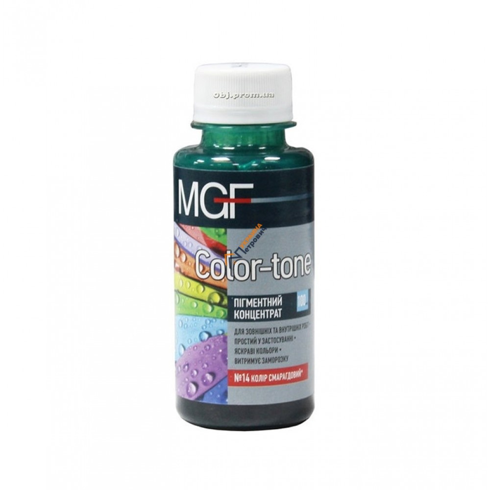 Пігментний концентрат MGF Color-tone №14 (100 мл) - ціна, відгуки, характеристики на будбазі у Києві та Харкові