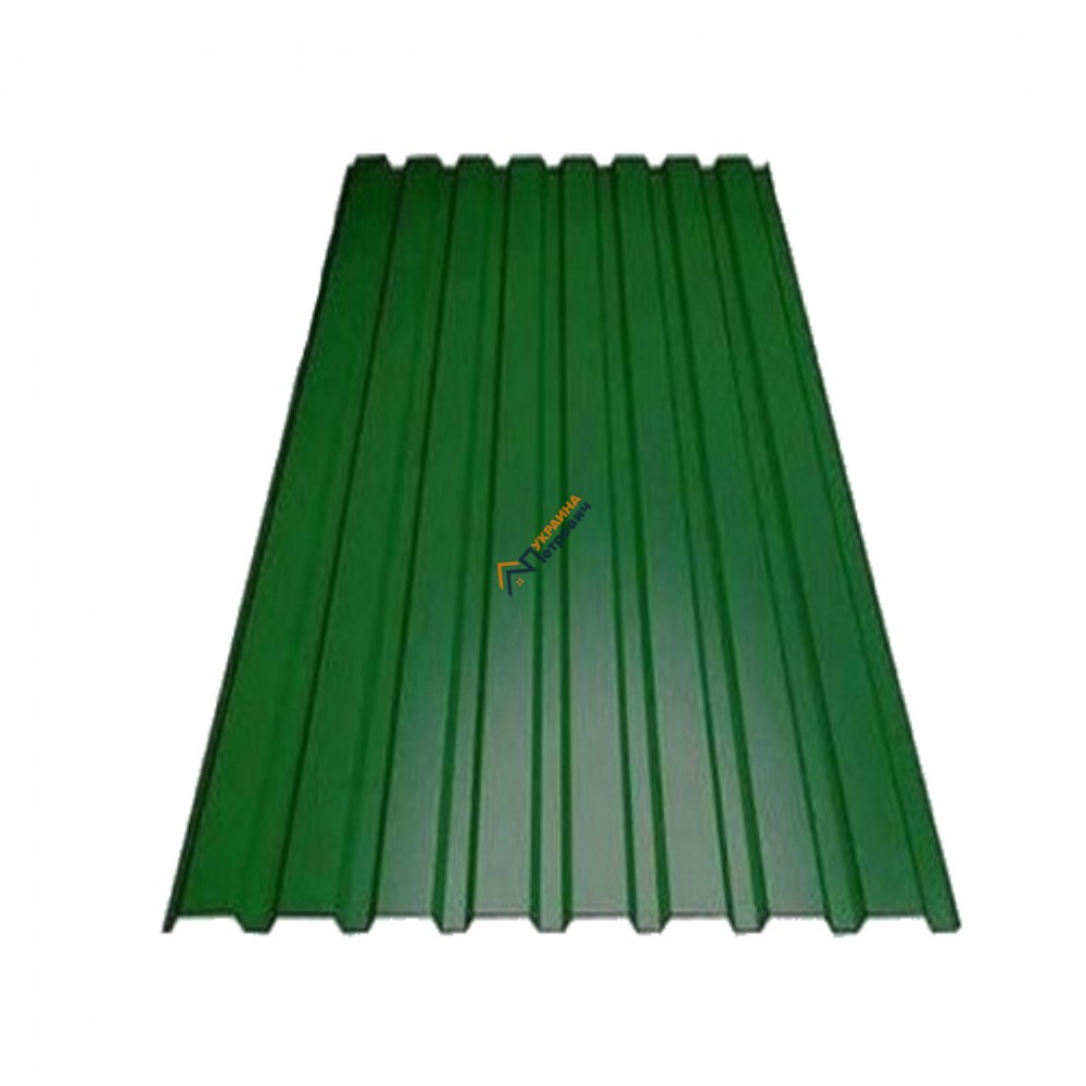 Профнастил ПС-10 Зелений - ціна, відгуки, характеристики на будбазі у Києві та Харкові