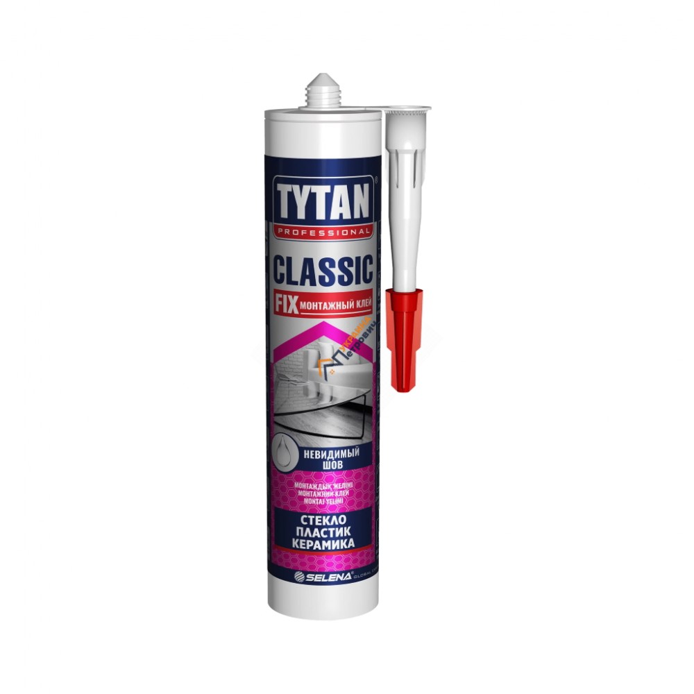 Клей монтажний Tytan Classic Fix прозорий (310 мл) - ціна, відгуки, характеристики на будбазі у Києві та Харкові