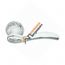 Ручка дверна Morelli MH-36 CLP W/PC (білий/хром)