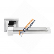 Ручка дверная Morelli MH-39 SC/CP (матовый никель/полированный хром)